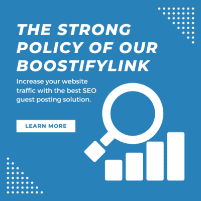 The Strong Privacy Policy of our Boostifylink SEO Strategy