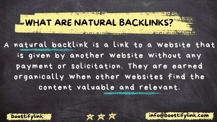 Natural Backlink: The Key to Sustainable SEO Success What Are Natural Backlinks?