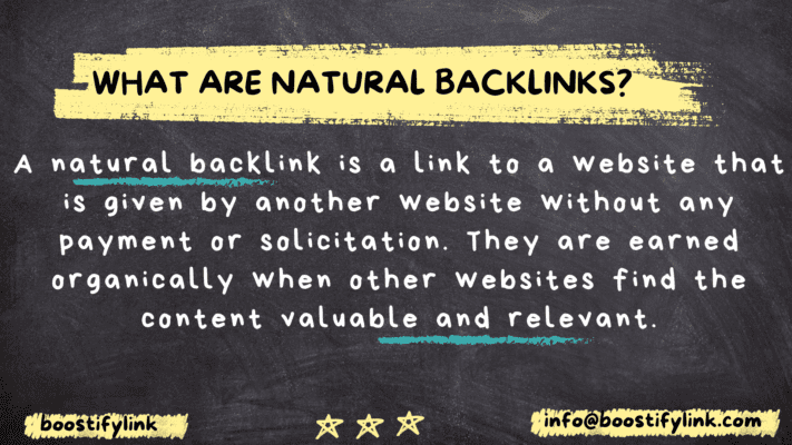 What Are Natural Backlinks? 