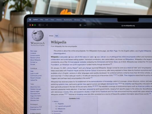 Wikipedia backlinks