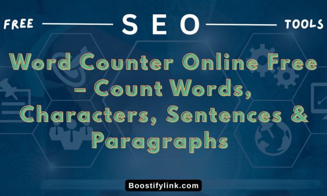 Word Counter Online Free – Count Words, Characters, Sentences & Paragraphs Instantly